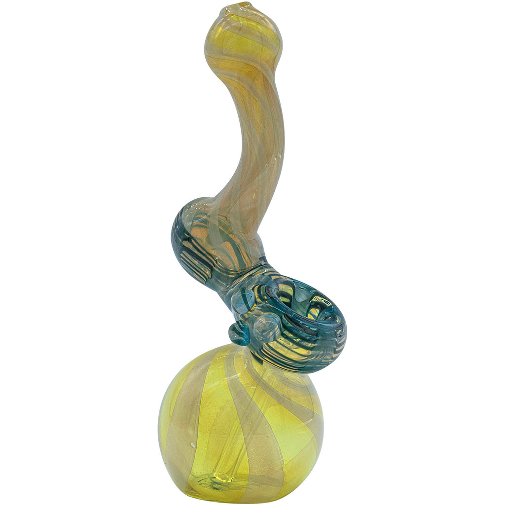LA Pipes - "Rake Bubb" Fumed Sherlock Bubbler Pipe (Various Colors)
