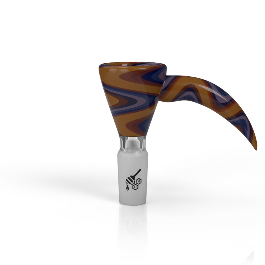 Honeybee Herb~ MARTINI FIRE WIG WAG WITH HORN PULL BONG BOWL
