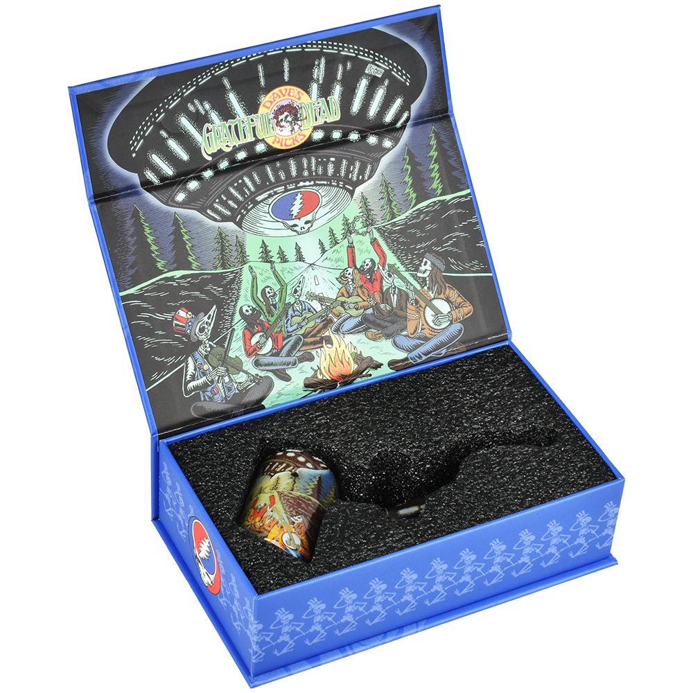 Pulsar ~ Grateful Dead x Pulsar Inside Print Bent Sherlock Pipe | 4"