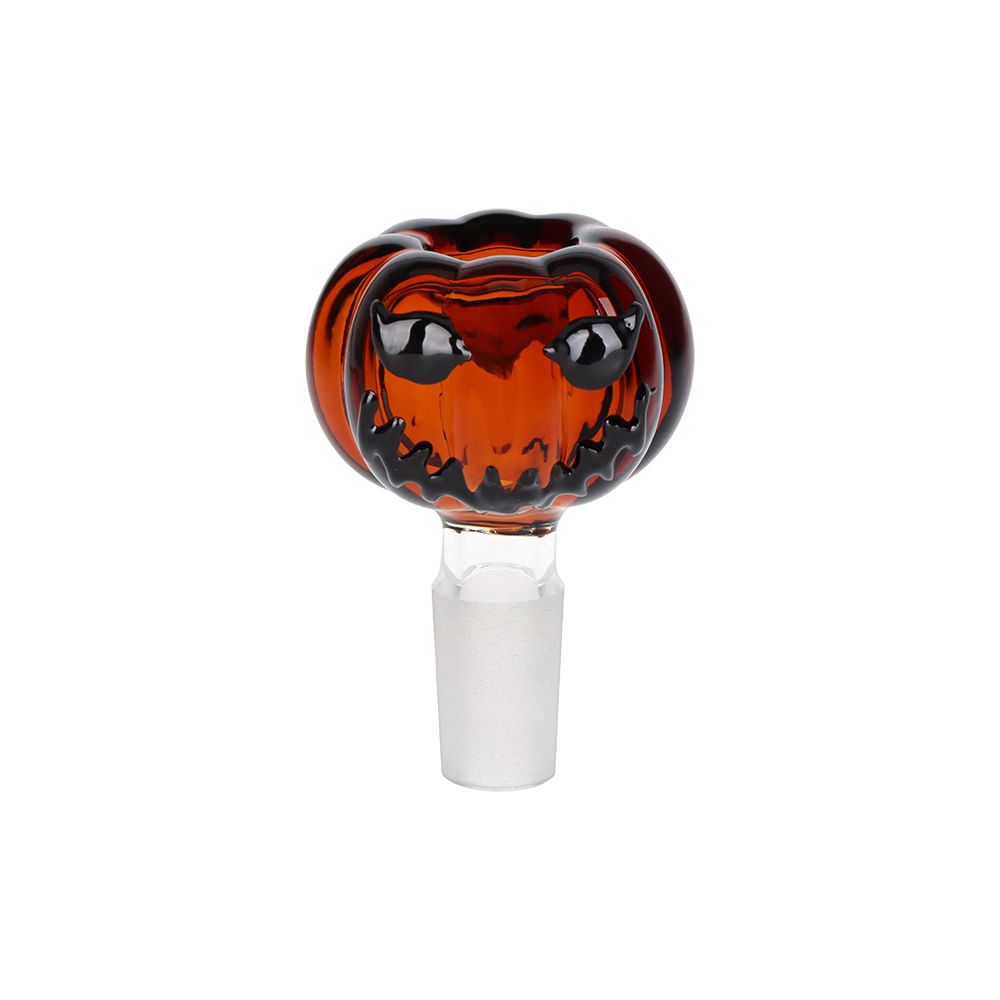 Pulsar ~ Twisty And Wicked Jack-O-Lantern Glass Water Pipe - 11" / 14mm F