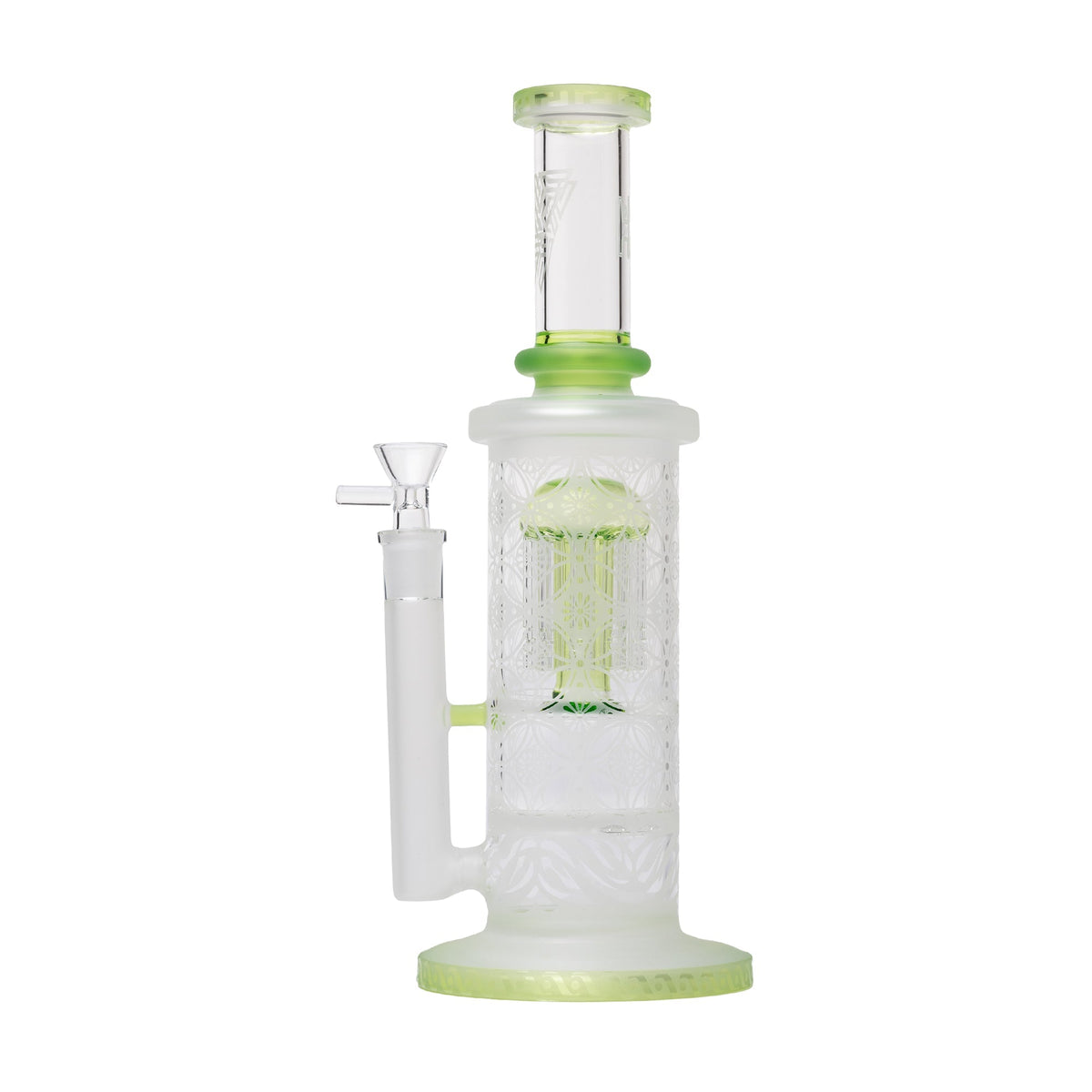 Human Grade - Sacred Straight Sandblasted Glass Water Pipe