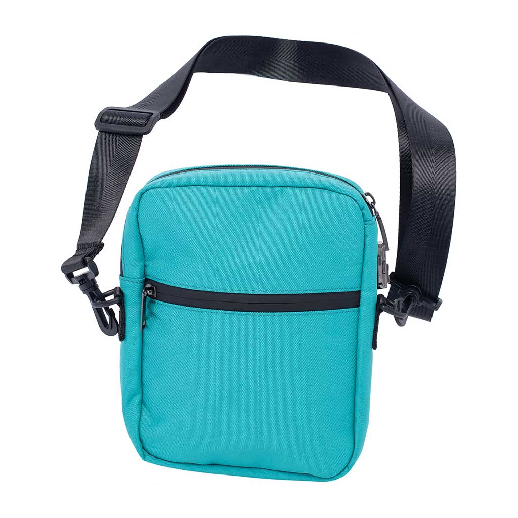 8.5IN X 7IN X 1.5IN SMELLPROOF BAG - TURQUOISE