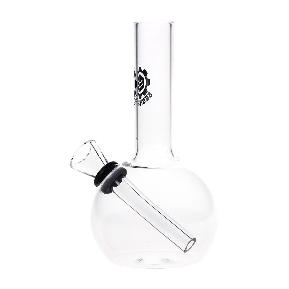 SeshGear - 6CT BUNDLE - SeshGear Round Glass Water Pipe - 5" / Clear