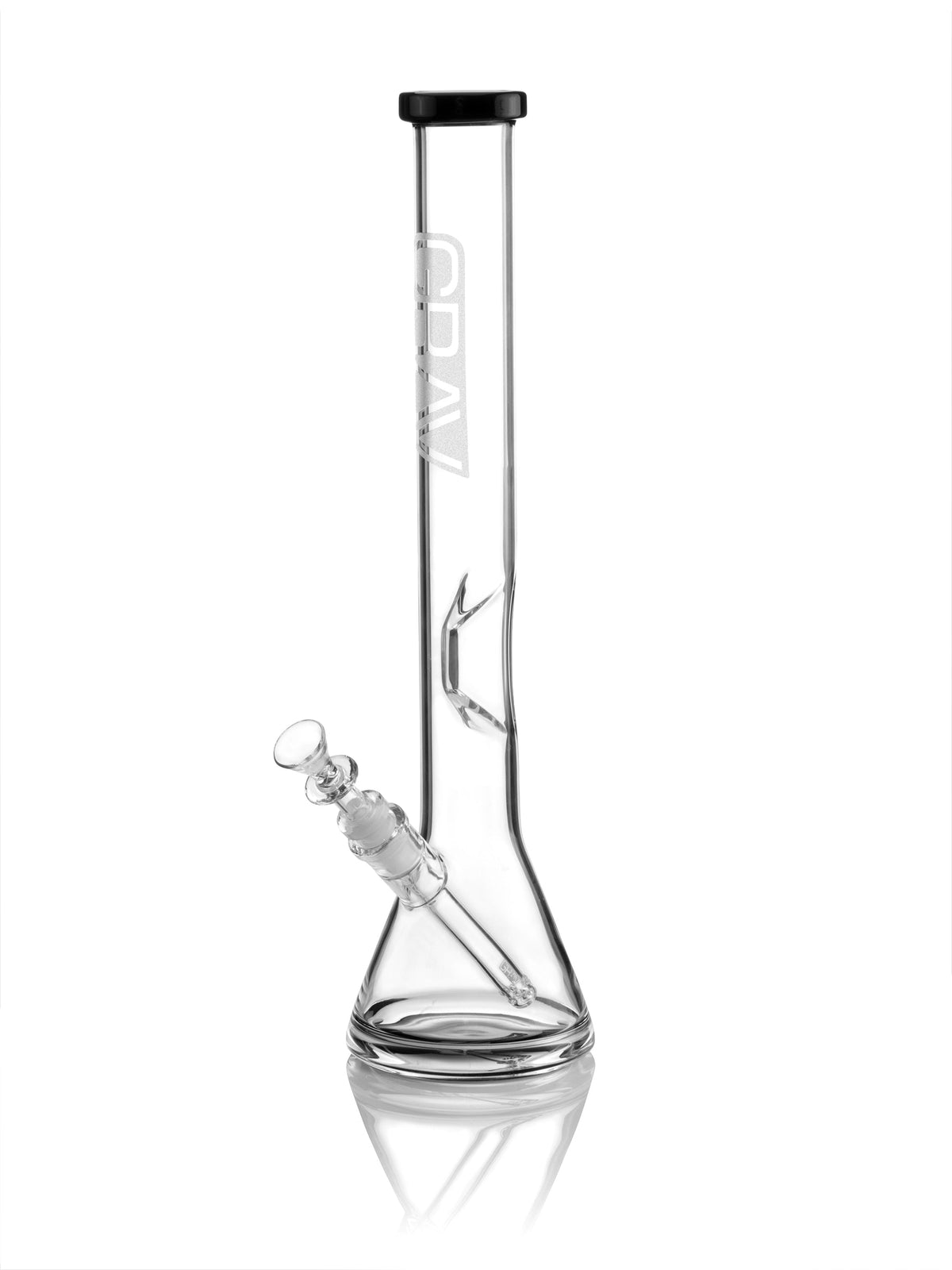 GRAV® > Large, Black Accent Beaker Base Water Pipe