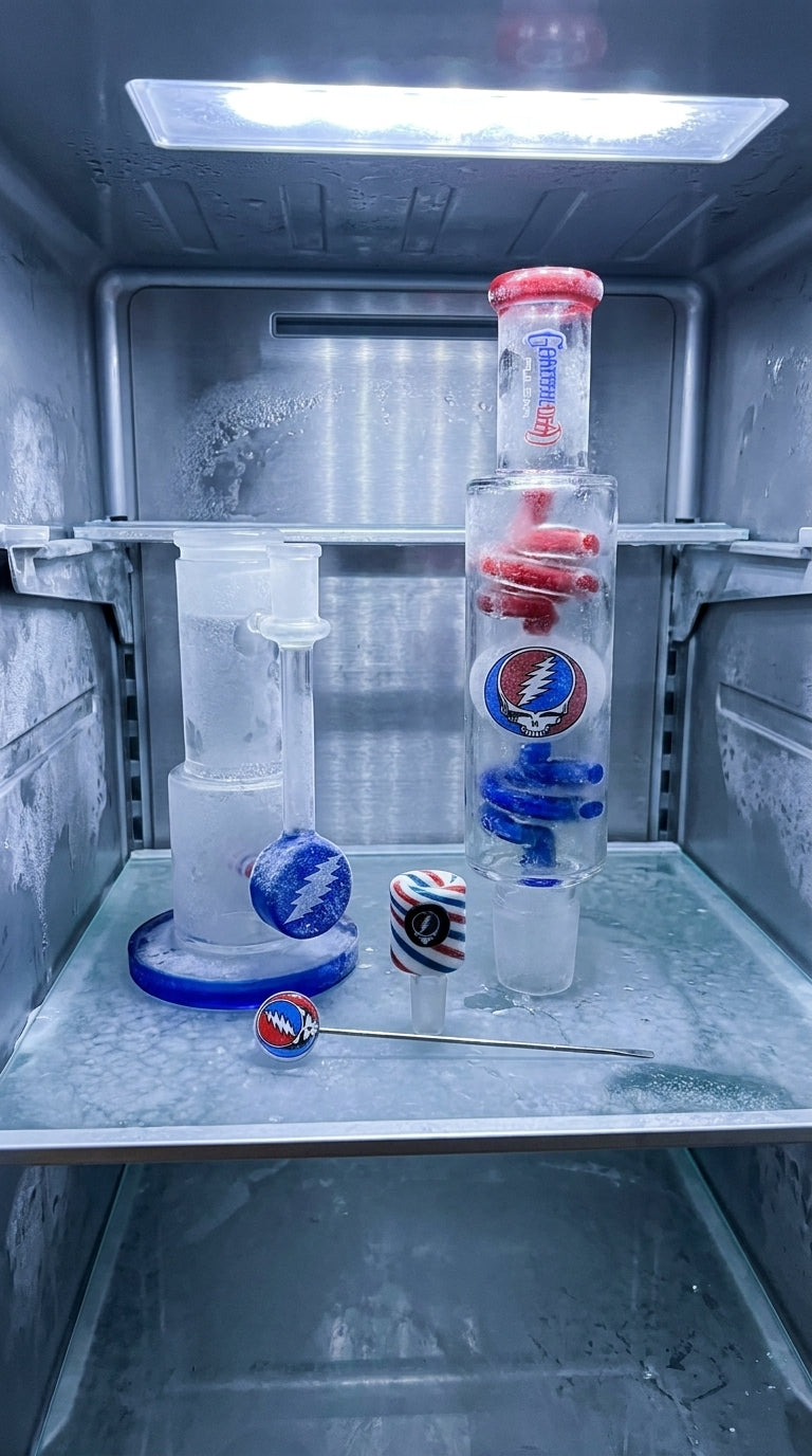 Pulsar~ Grateful Dead x Pulsar 10 Year Flood Glycerin Water Pipe Kit - 16" / 14mm F