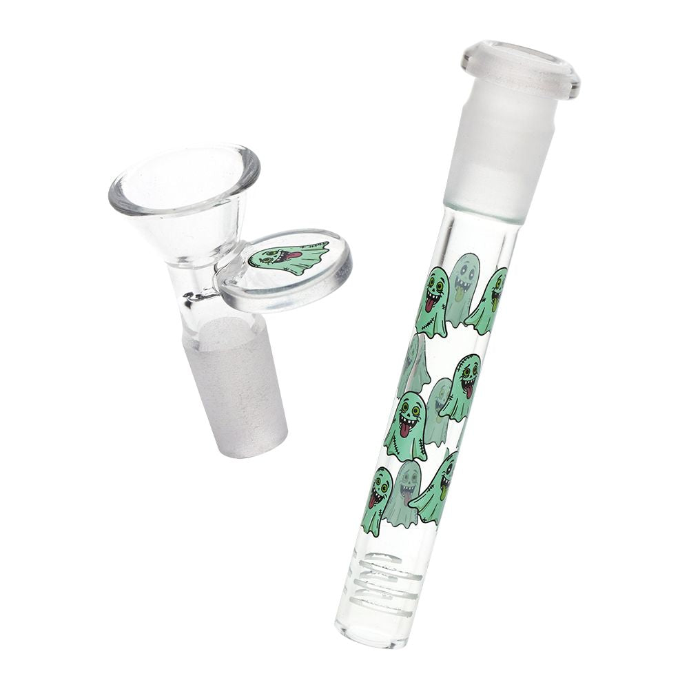 Pulsar ~ FrankenGhoul Beaker Glass Water Pipe - 9.75" / 14mm F