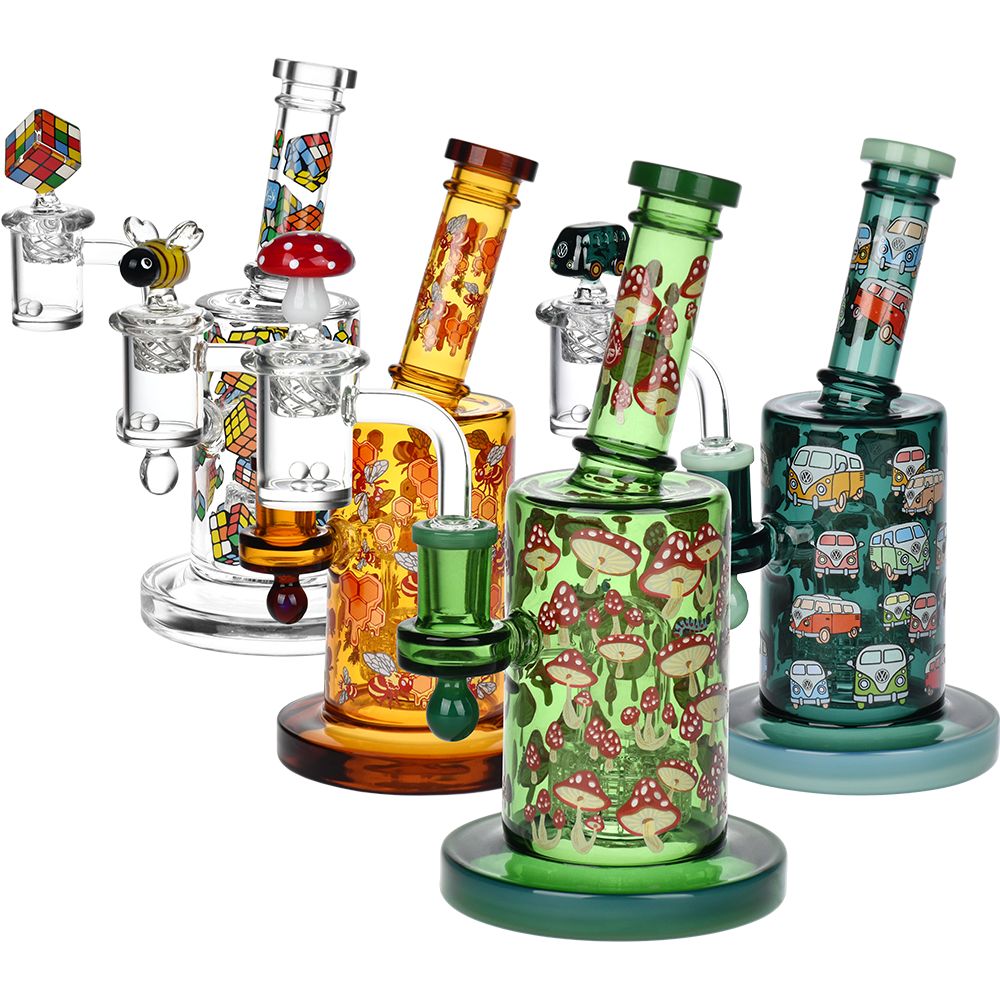 Pulsar ~ Greatest Hits Series Glow Dab Rig Kit / 8" / 14mm F