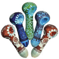 Geometric Culture Spoon Pipe - 4" / 5 Pack