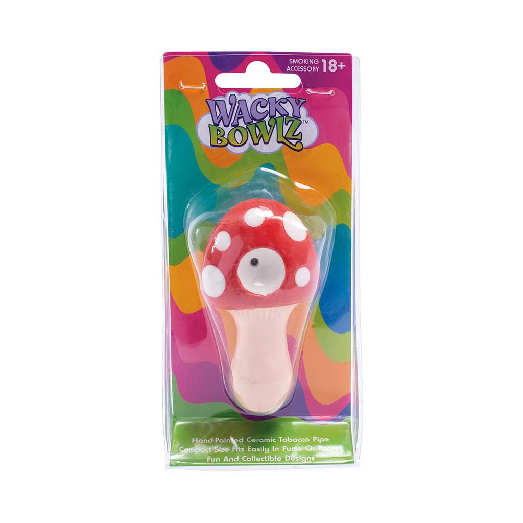 WACKY BOWLZ ~ MUSHROOM CERAMIC PIPE