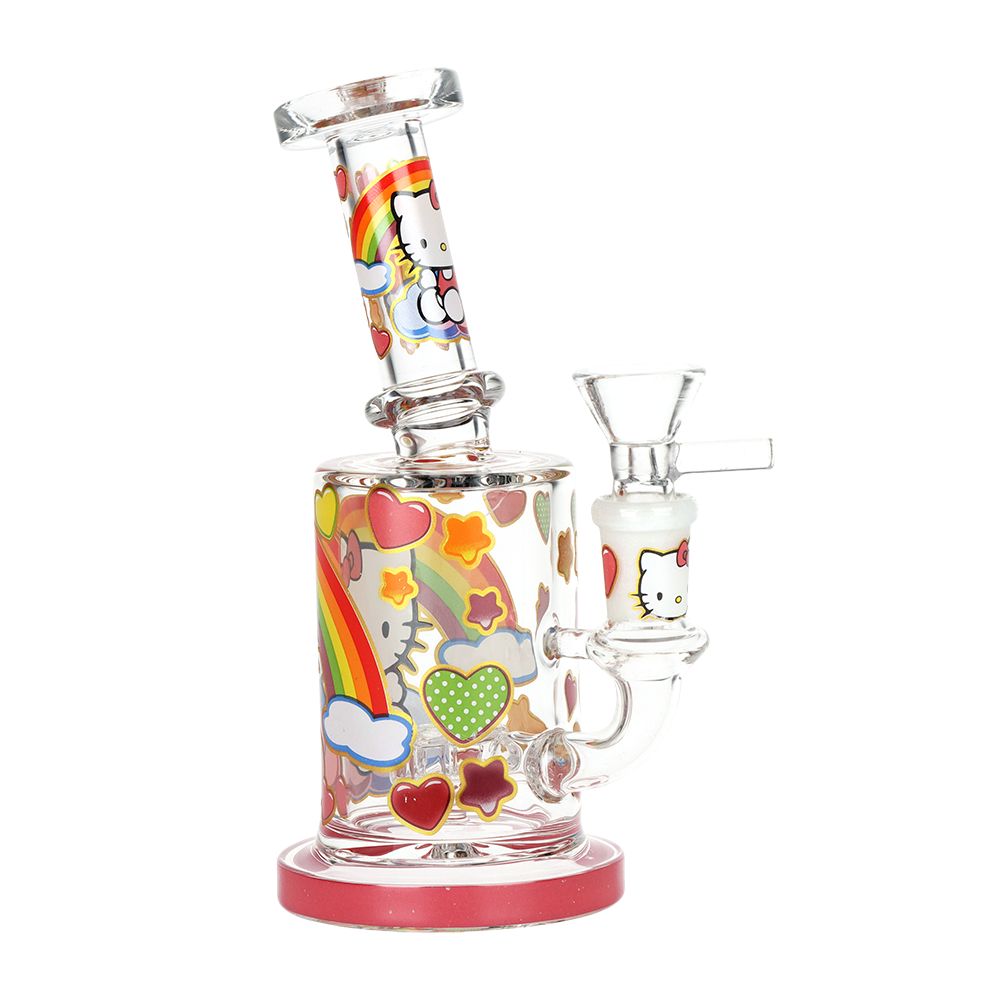 Salutations Hello Kitty Glass Water Pipe | 6.25" | 14mm F