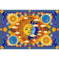 3-D Fire, Sun, and Moon Tapestry