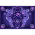 Monotone Hamsa Tapestry