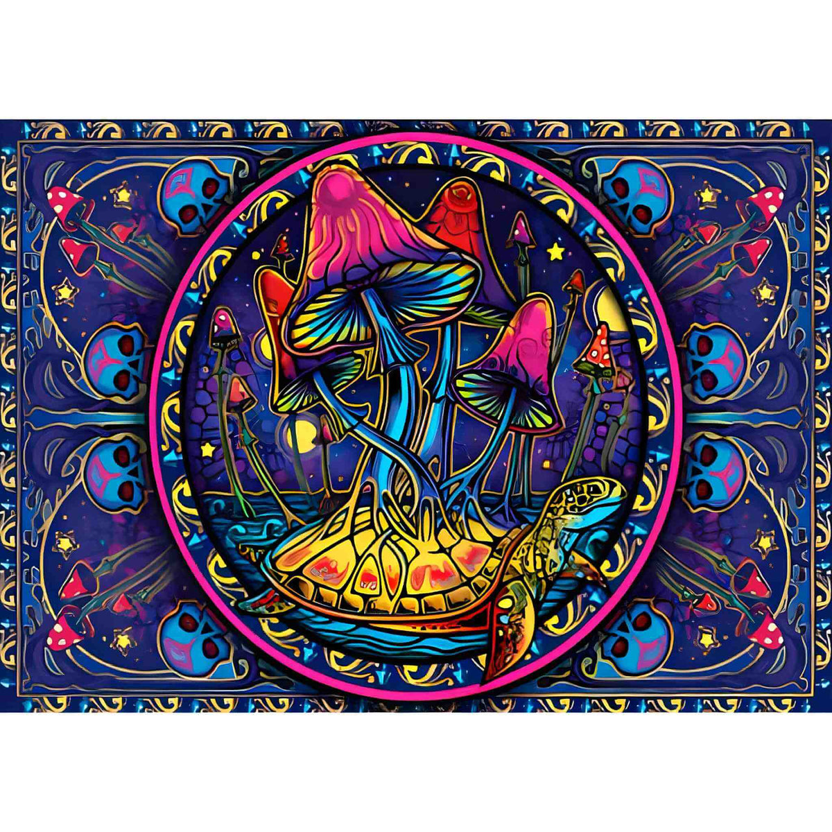 3-D Single Mushroom Tapestry