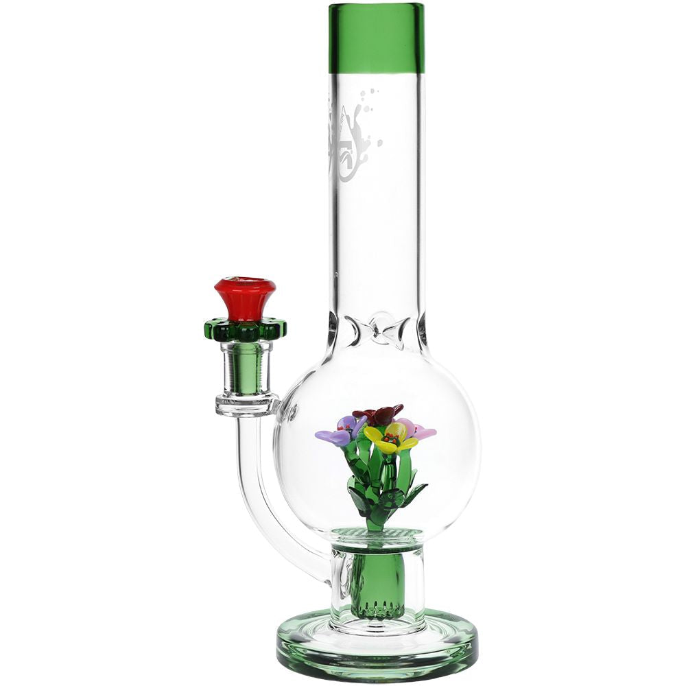 Pulsar ~ Chill Flowerz Glass Water Pipe - 12" /14mm F
