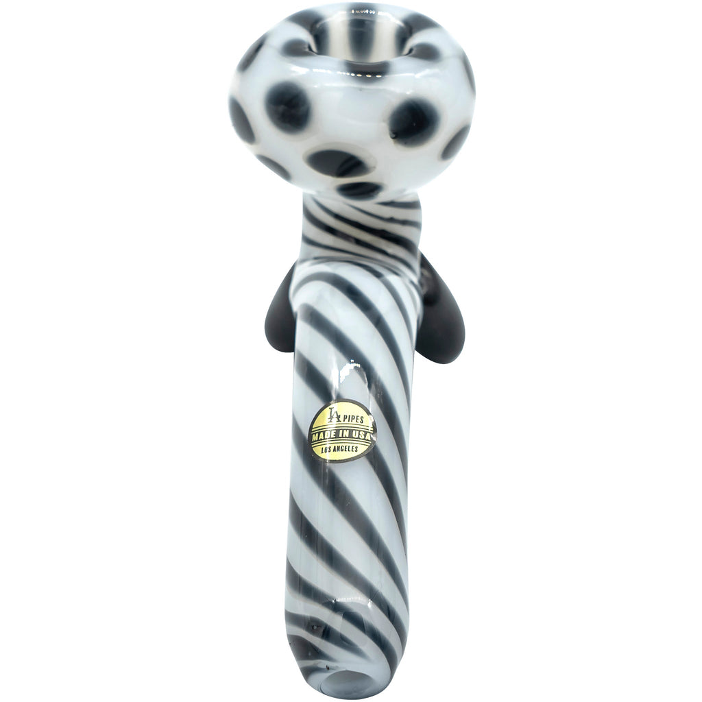 LA Pipes - Bone White Sitting Sherlock Glass Pipe