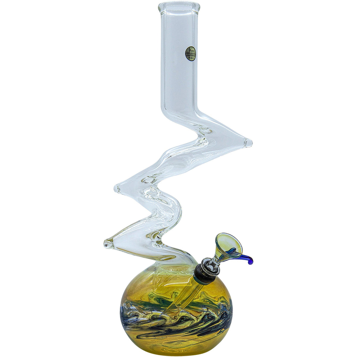 LA Pipes - "Switchback" Bubble Base Bong