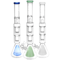 Pulsar ~ Borosilicate Water Pipe- 21.5" / 19mm F / Colors Vary