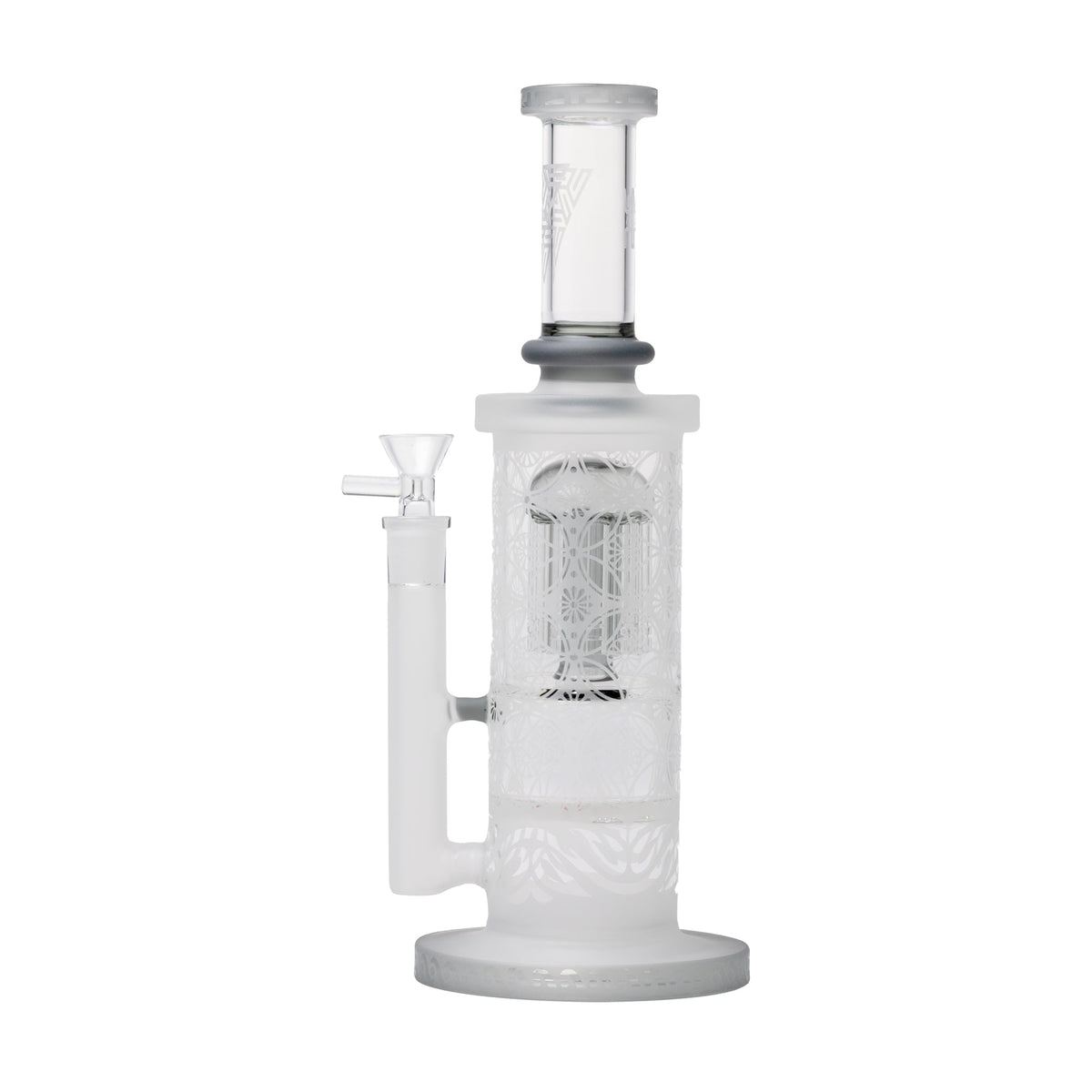Human Grade - Sacred Straight Sandblasted Glass Water Pipe