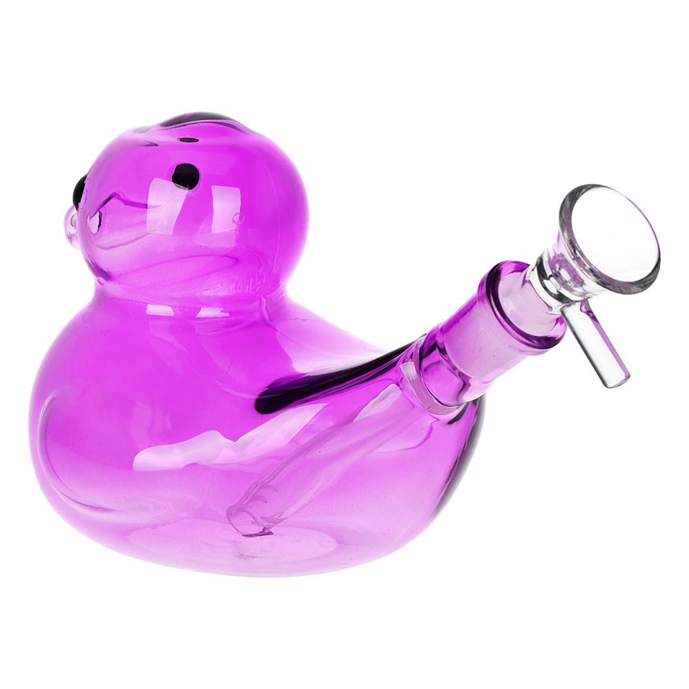 SeshGear ~ Floating Ducky Water Pipe - 5.5" / 14mm F / Colors Vary