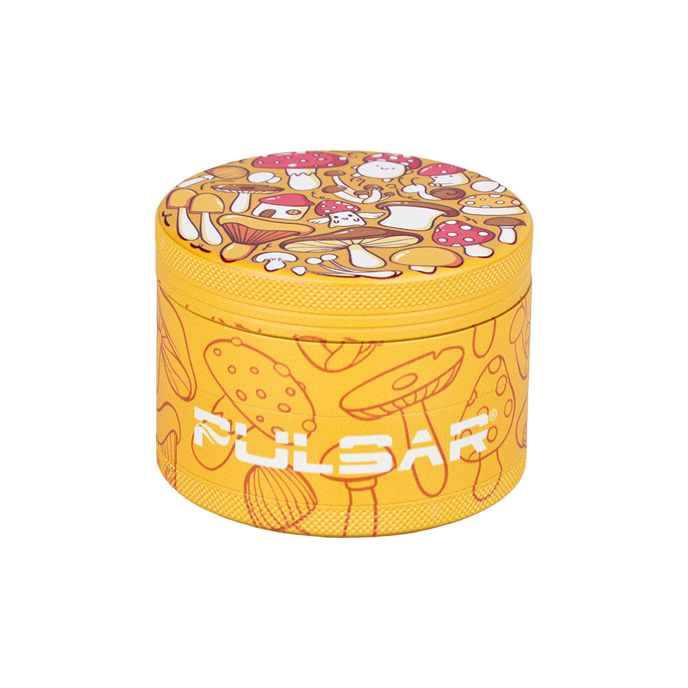 Pulsar ~ Design Series Grinder with Side Art - Fungiside / 4pc / 2.5"