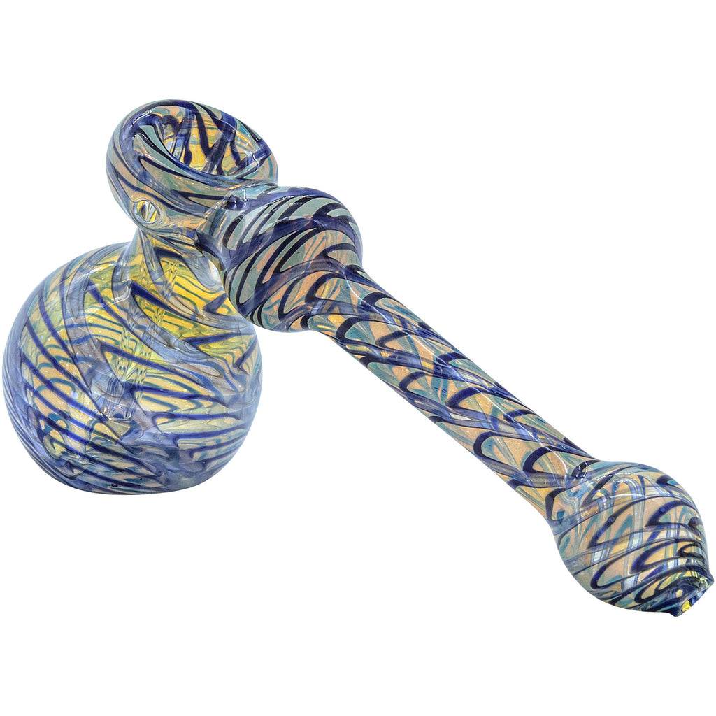 LA Pipes - Full Rake Fumed Hammer Bubbler Pipe 6"