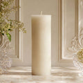 3x11 Inch White Beeswax Pillar Candle