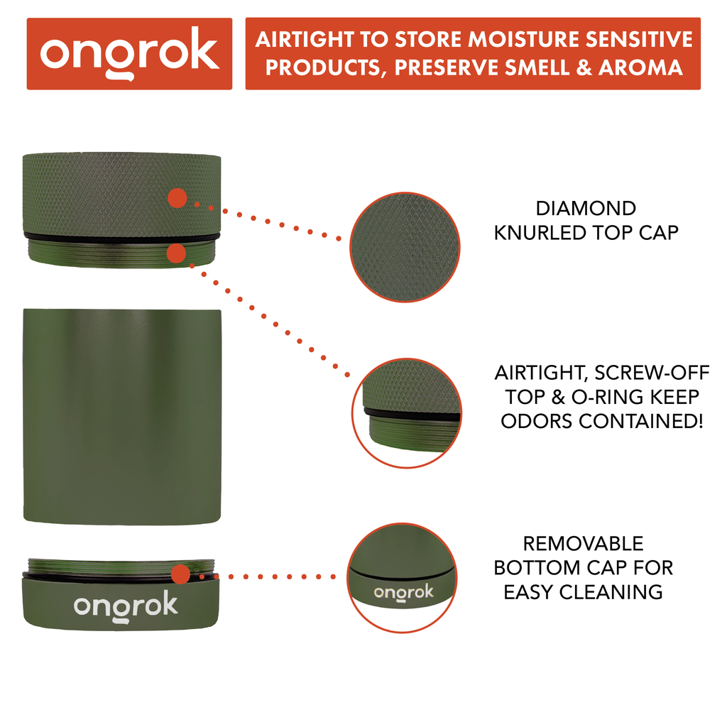 Ongrok - Aluminum Metal Storage Jar