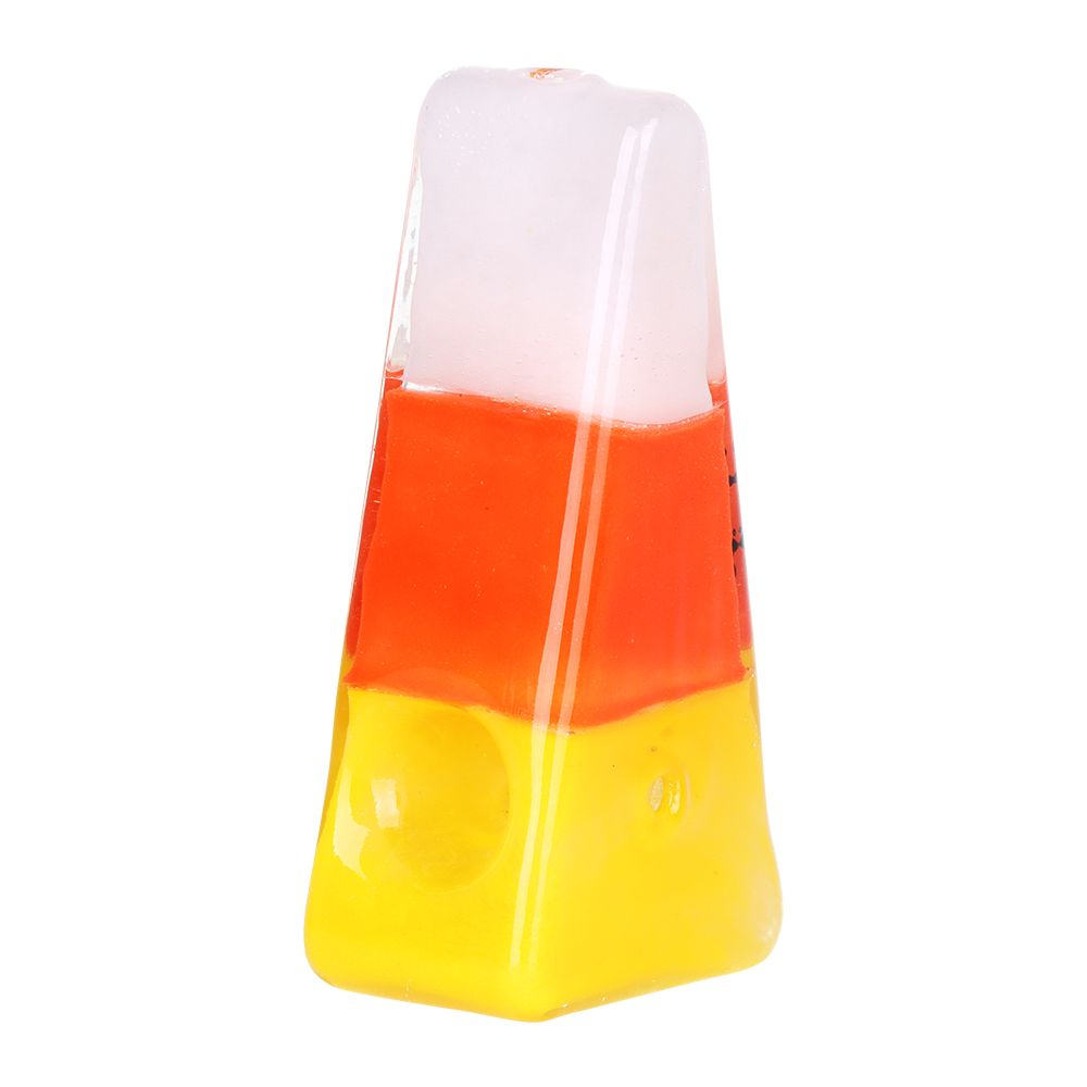 Pulsar ~ Kandy Korn Glass Hand Pipe - 3.9"