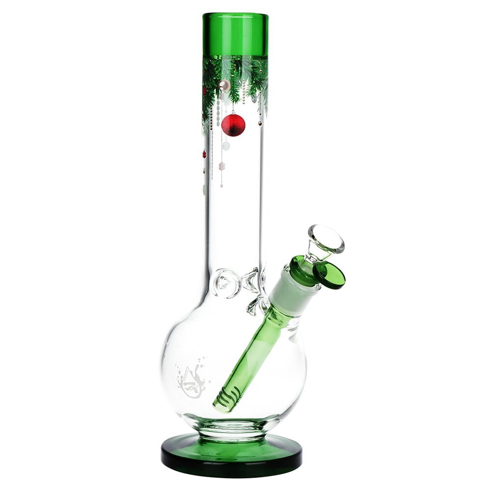 Pulsar ~ Christmas Time Glass Bubble Base Water Pipe - 11.75" / 14mm F
