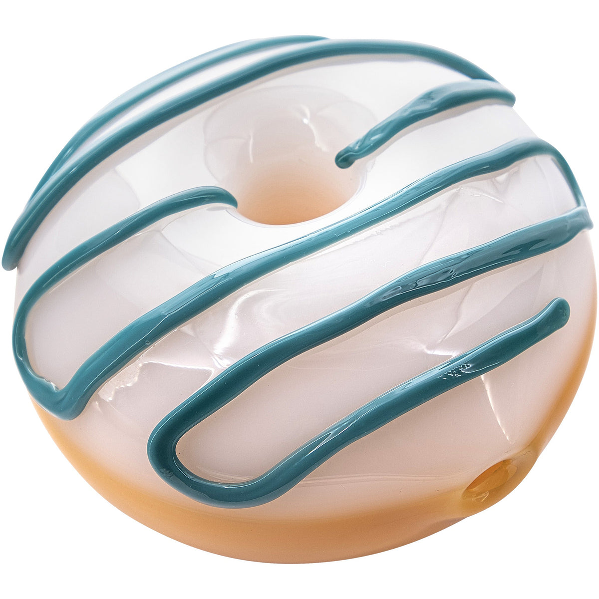 LA Pipes - "Frosted Donut" Glass Pipe