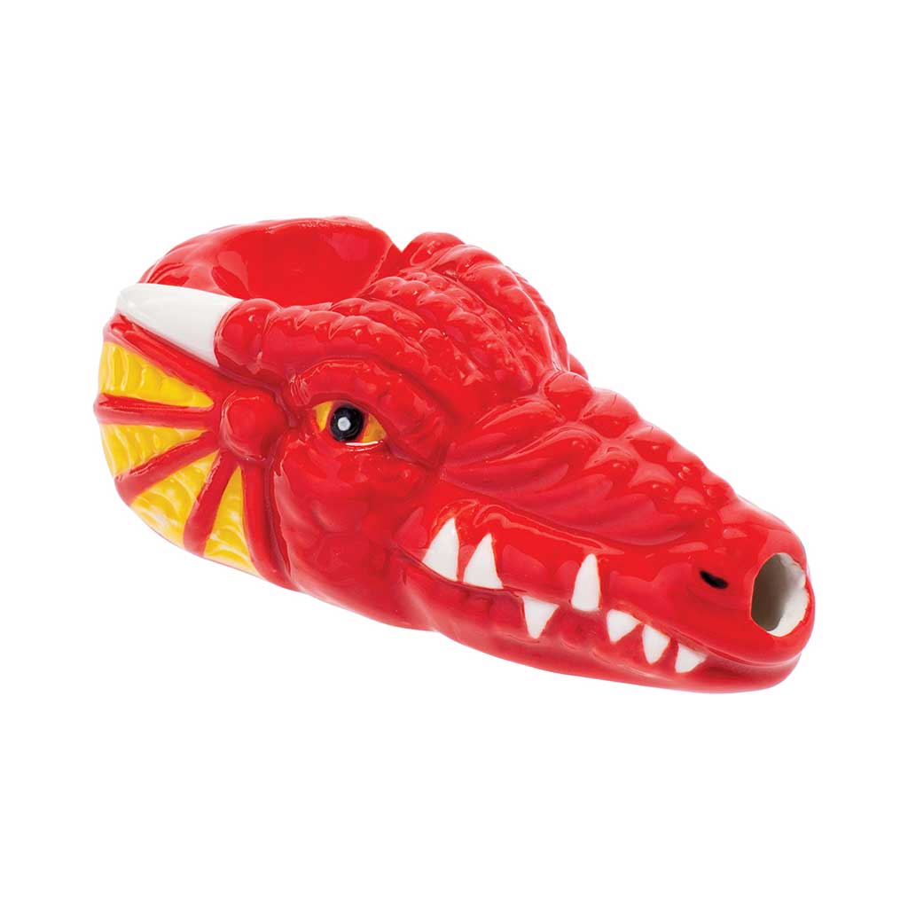 Wacky Bowls ~ RED DRAGON CERAMIC PIPE