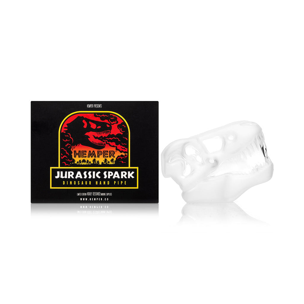 HEMPER - Jurassic Spark Skull Hand Pipe