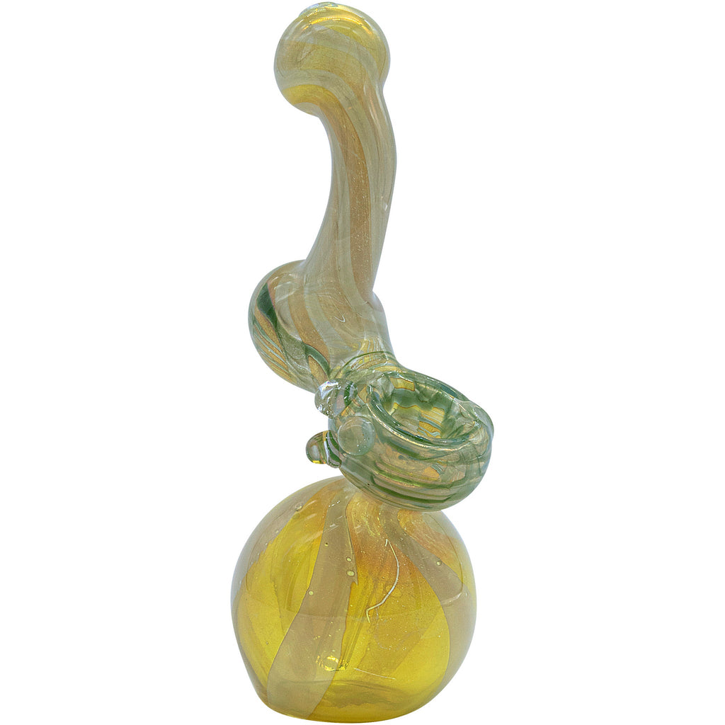 LA Pipes - "Rake Bubb" Fumed Sherlock Bubbler Pipe (Various Colors)