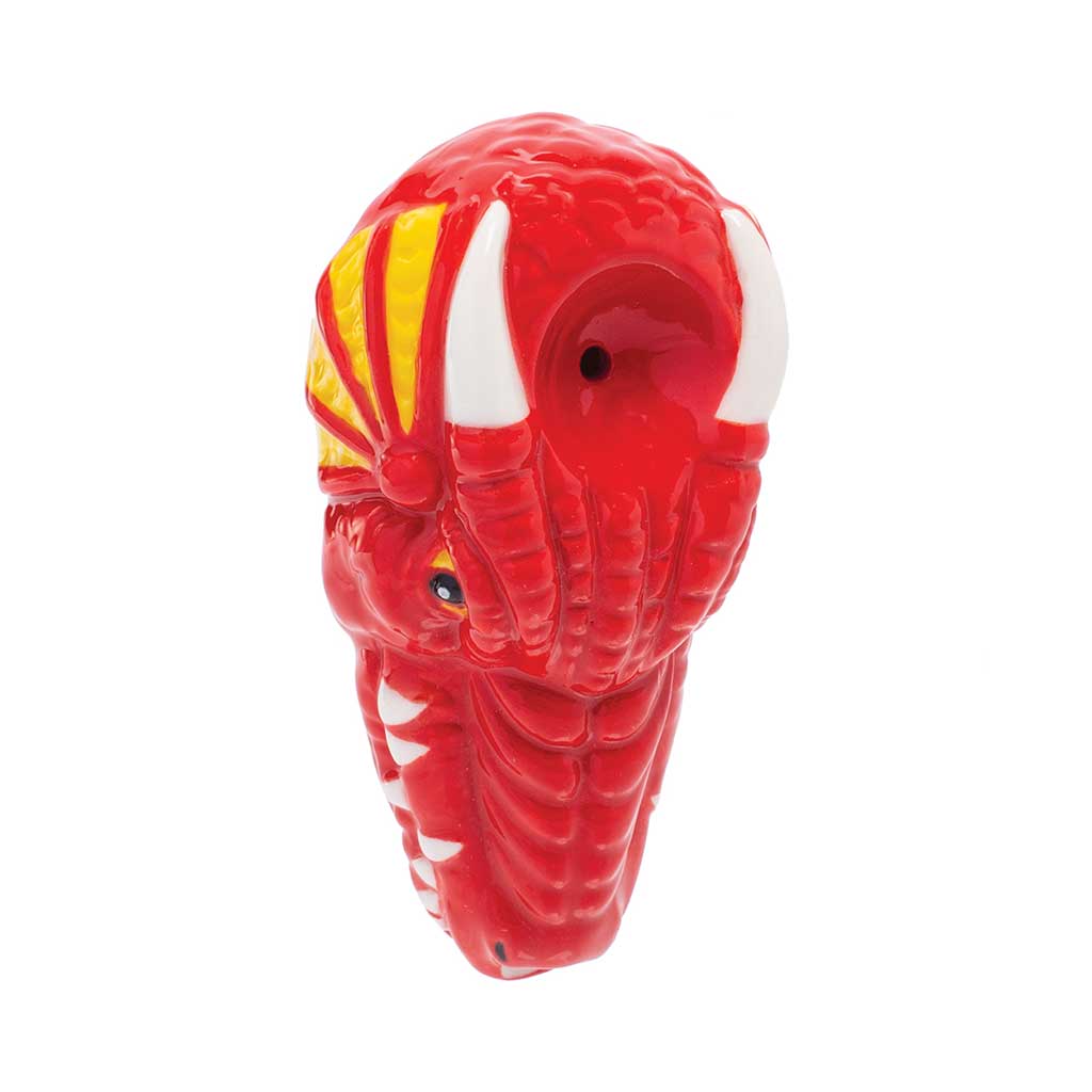 Wacky Bowls ~ RED DRAGON CERAMIC PIPE