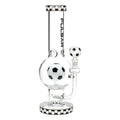 Pulsar ~ Soccer Celebration Bubble Base Glass Water Pipe - 12.6" / 14mm F