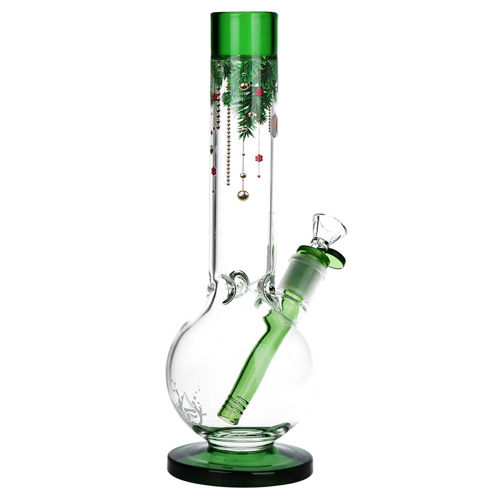 Pulsar ~ Christmas Time Glass Bubble Base Water Pipe - 11.75" / 14mm F