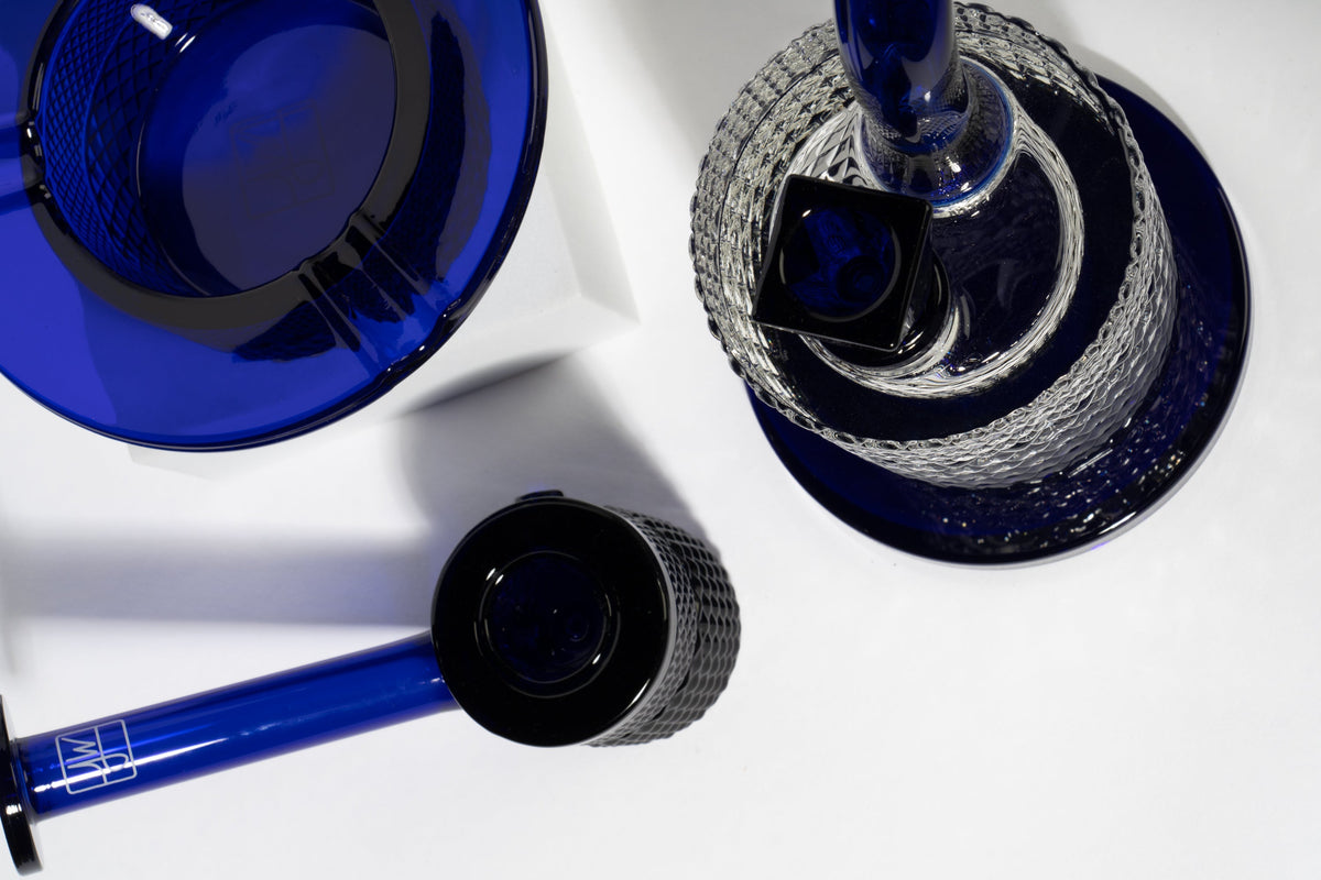 Jane West ~ Twenties Collection Ashtray | Cobalt