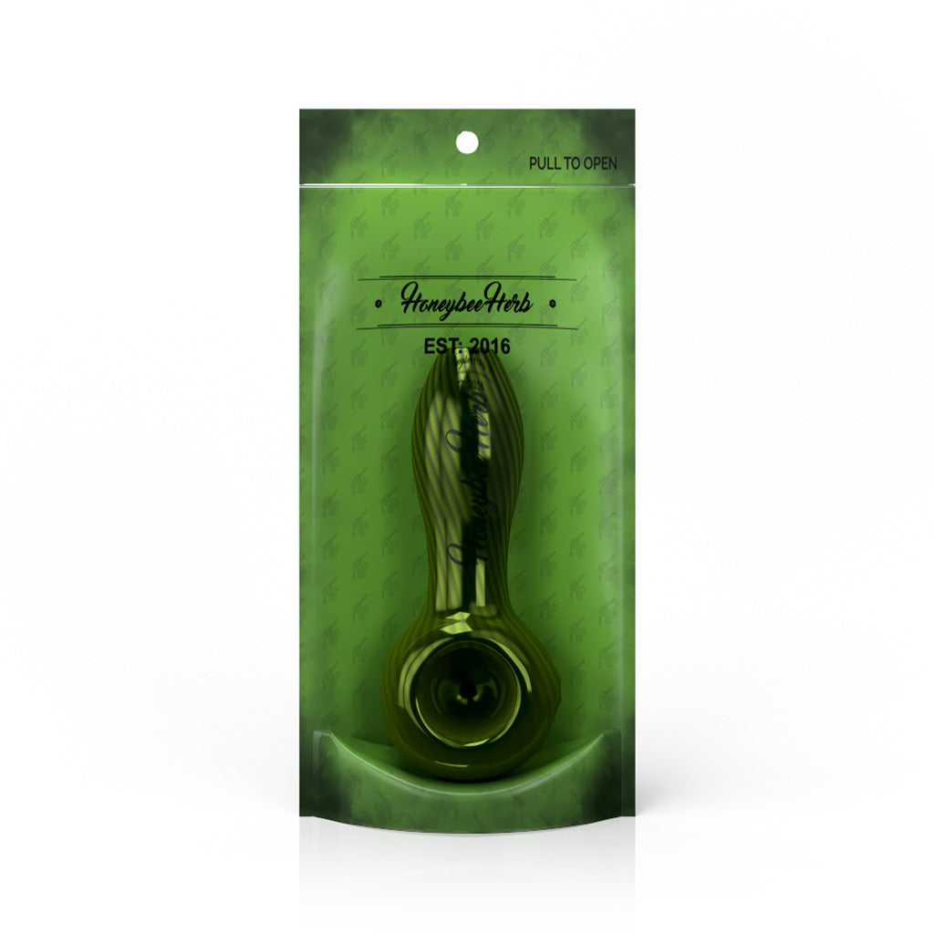 Honeybee Herb ~ Inside Out Linework Hand Pipe Spoon