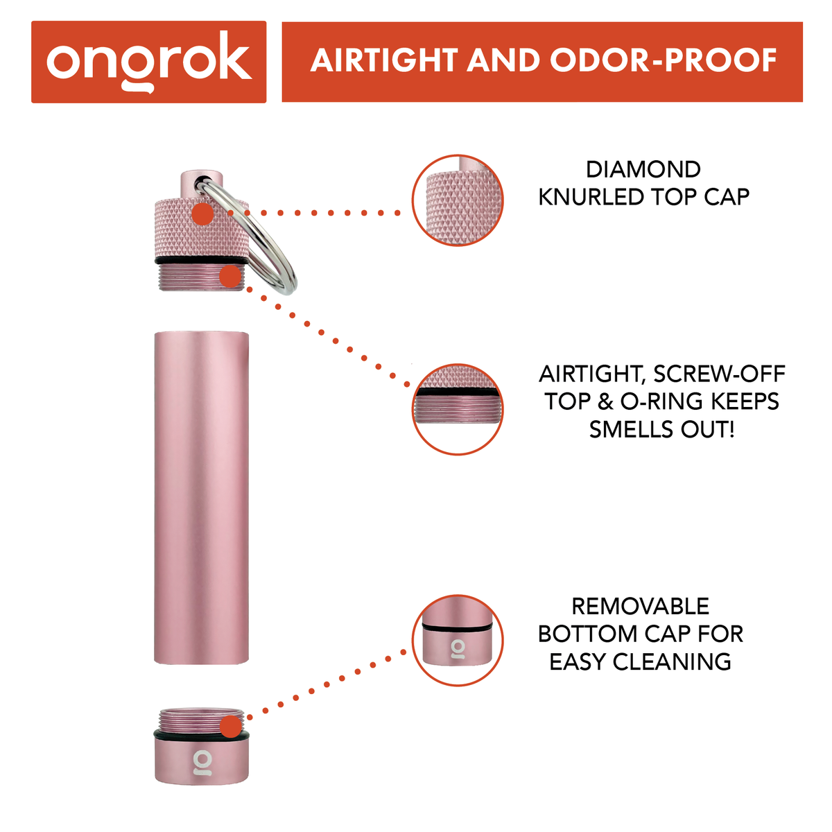 Ongrok - Aluminum Storage Keychain