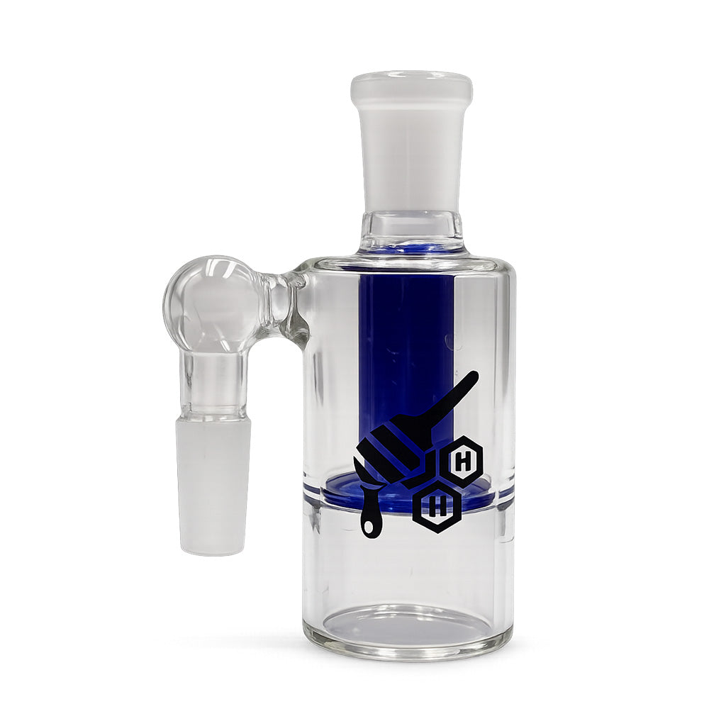 Honeybee Herb ~ CORE CYLINDER DISC PERC GLASS ASH CATCHER