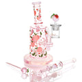Pulsar ~ Fruit Series Peaches & Cream Glow in The Dark Dab Rig Kit - 8" / 14mm F