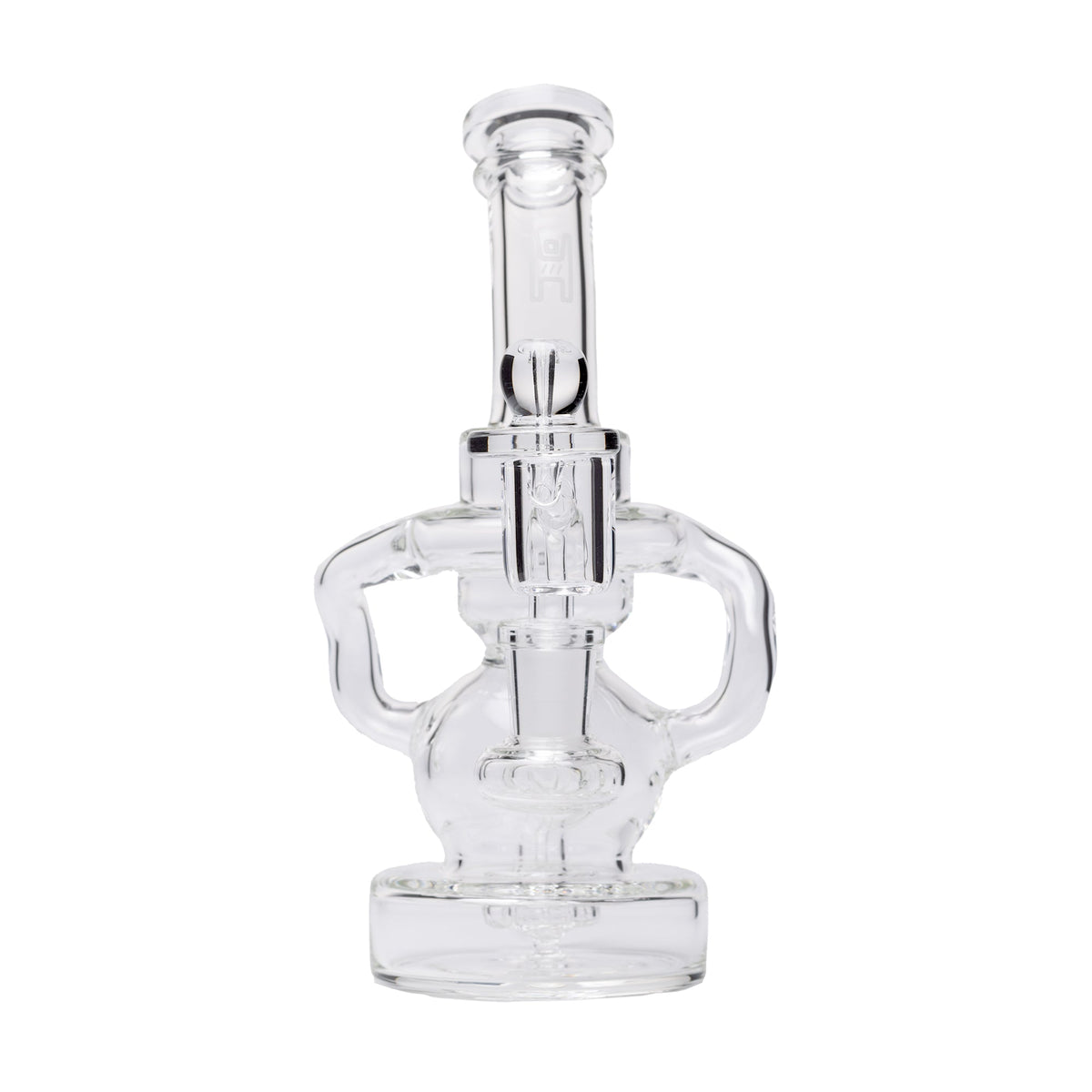 Human Grade - Stubby Klein Glass Recycler Rig Water Pipe