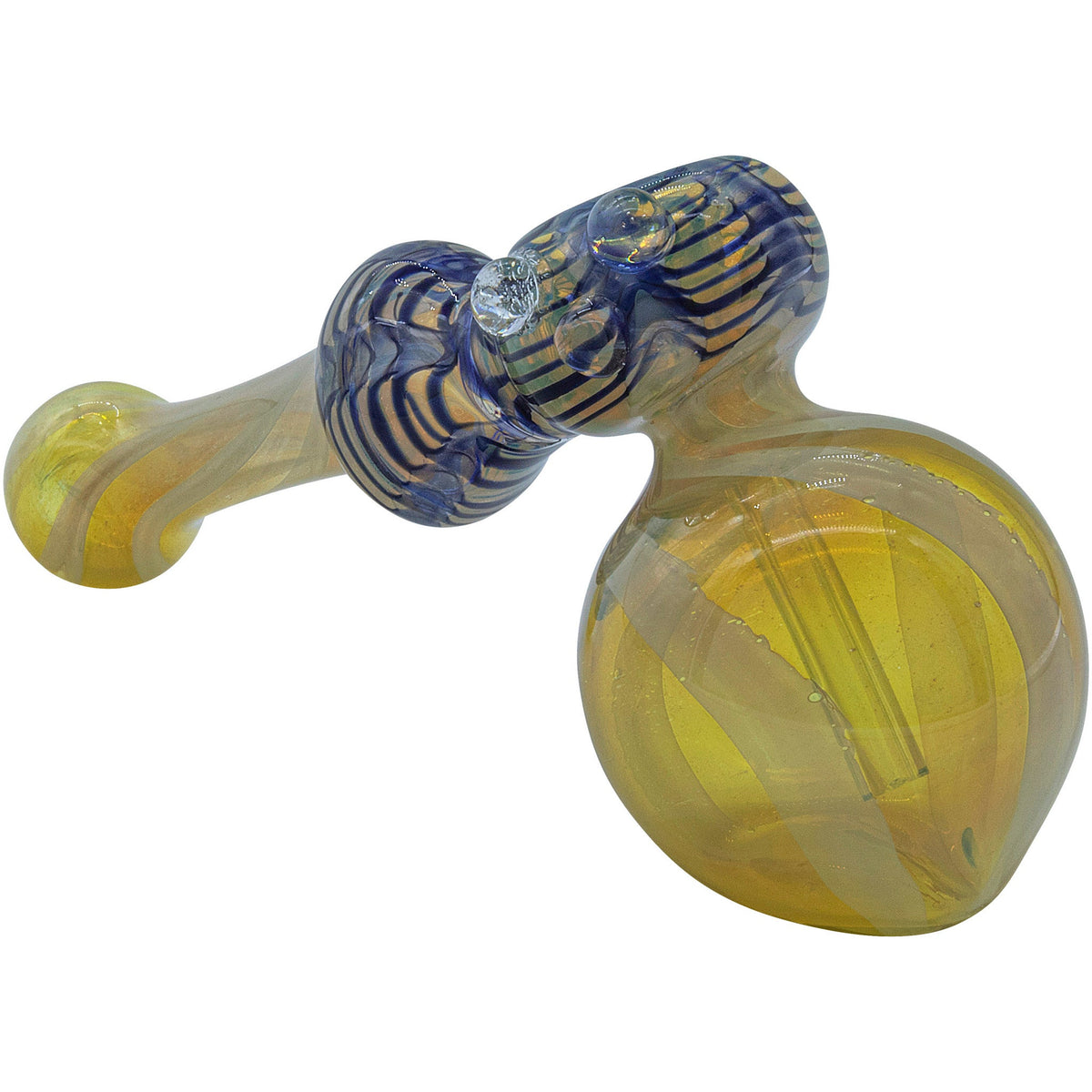 LA Pipes - "Raked Hammer" Fumed Hammer Bubbler Pipe (Various Colors)