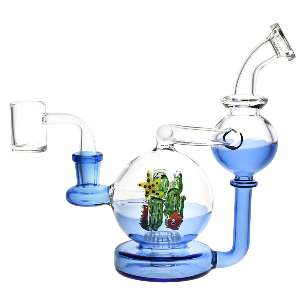 Pulsar ~ Sea Globe Recycler Dab Rig - 7" / 14mm F
