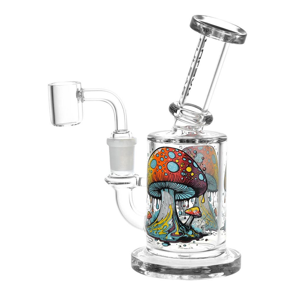 Pulsar ~ Day Drippin' On Planet Shroom Glass Dab Rig - 6.25" / 14mm F