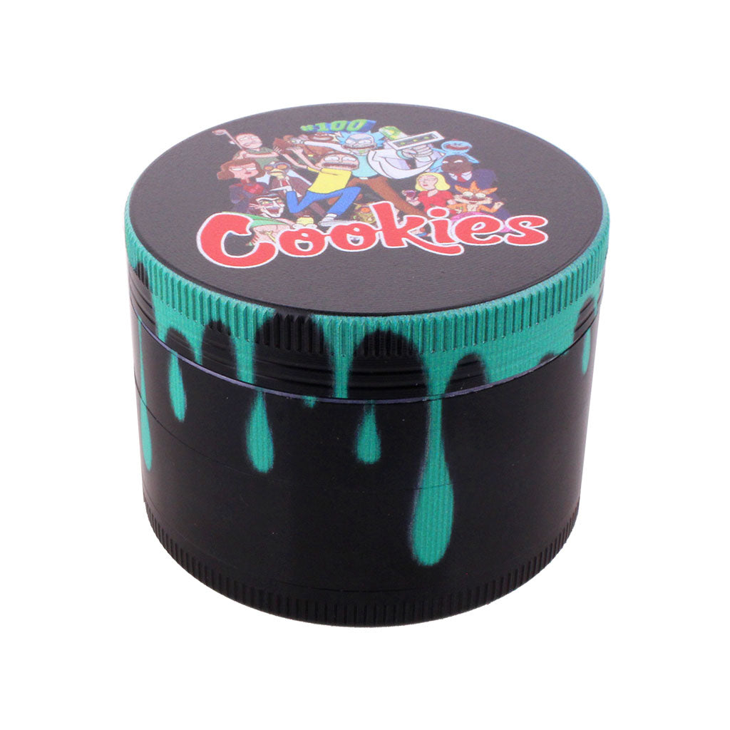 COLOR DRIP ALUMINUM 4-PIECE HERB GRINDER