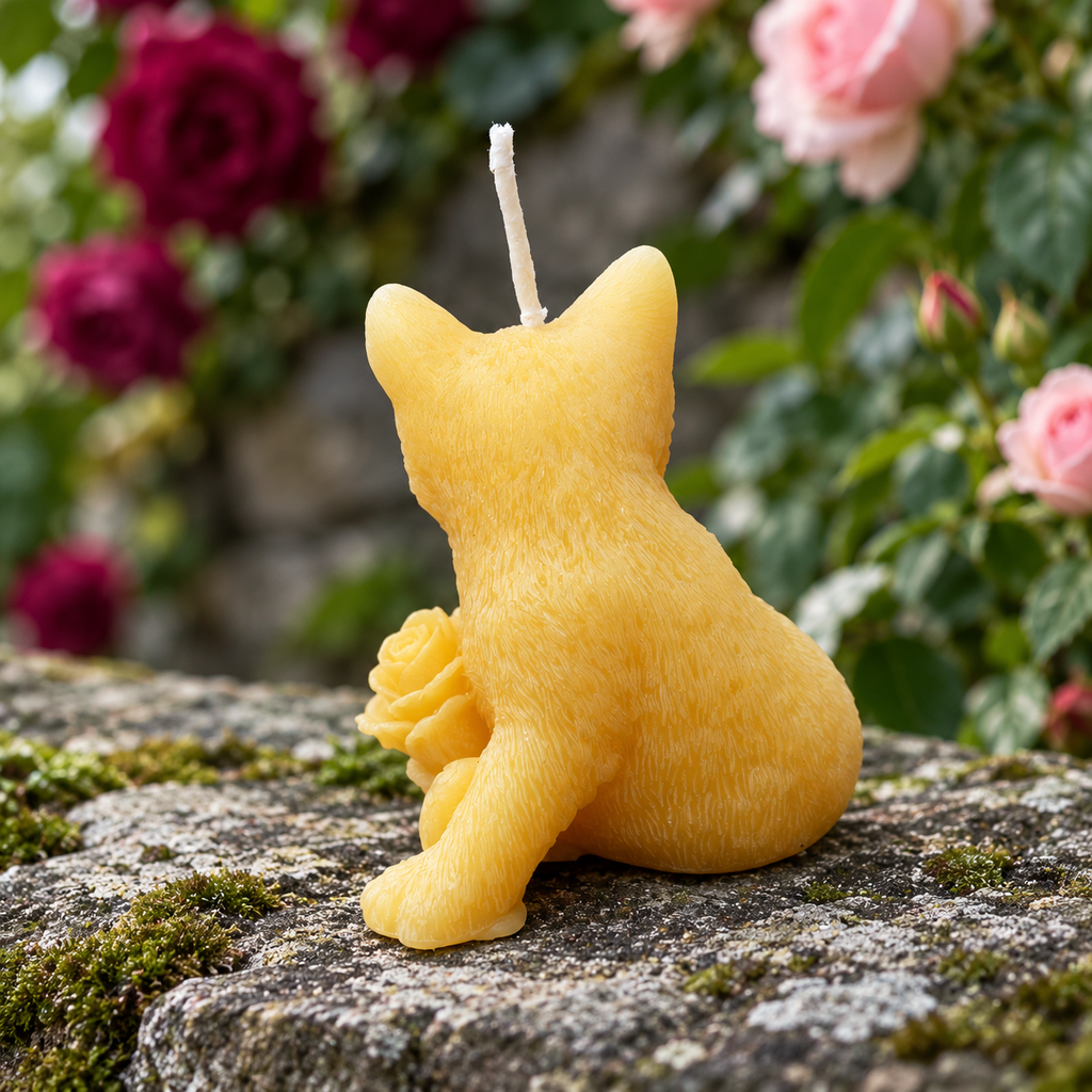 Kitty & Rose Beeswax Candle