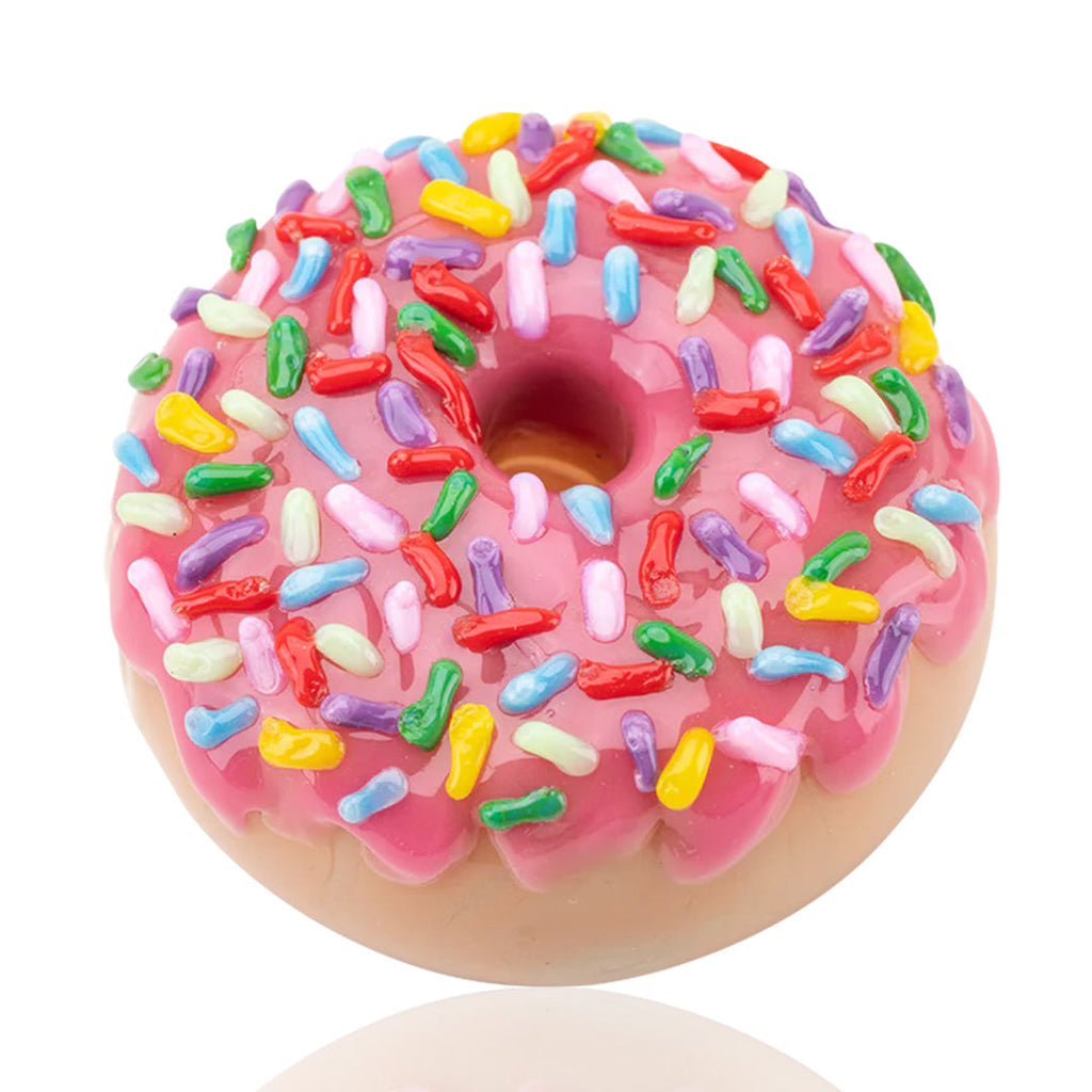 Empire Glassworks ~ Pink Sprinkle Donut Dry Pipe