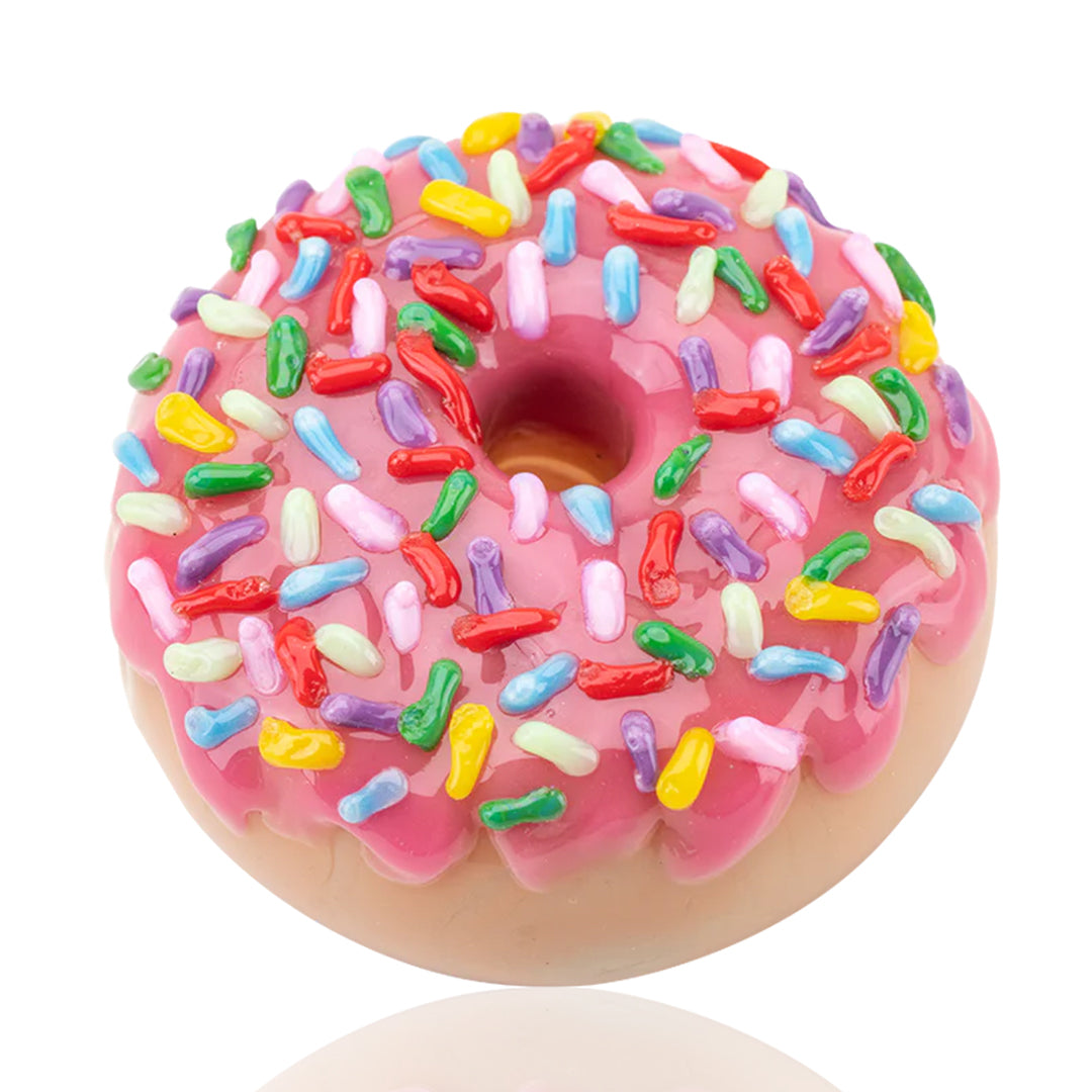 Empire Glassworks ~ Pink Sprinkle Donut Dry Pipe