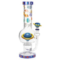 Pulsar ~ Rings of Saturn Bubble Base Glass Water Pipe - 12.75" / 14mm F